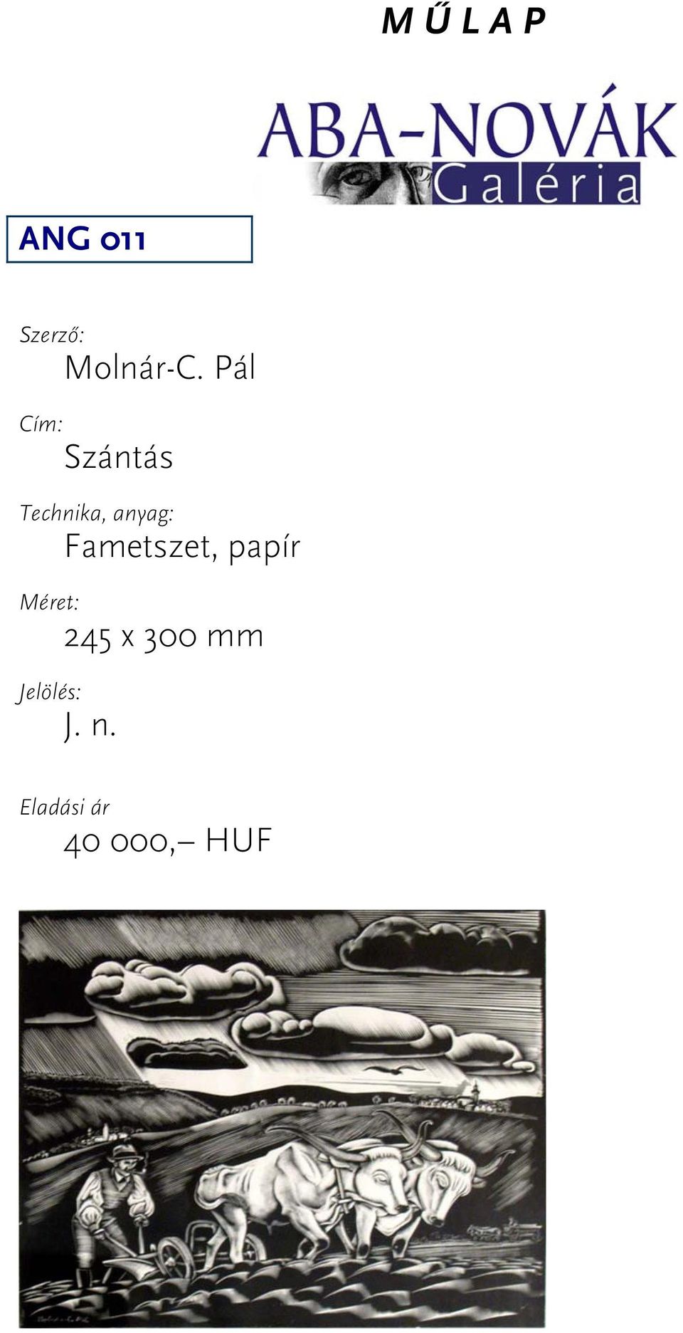 Fametszet, papír