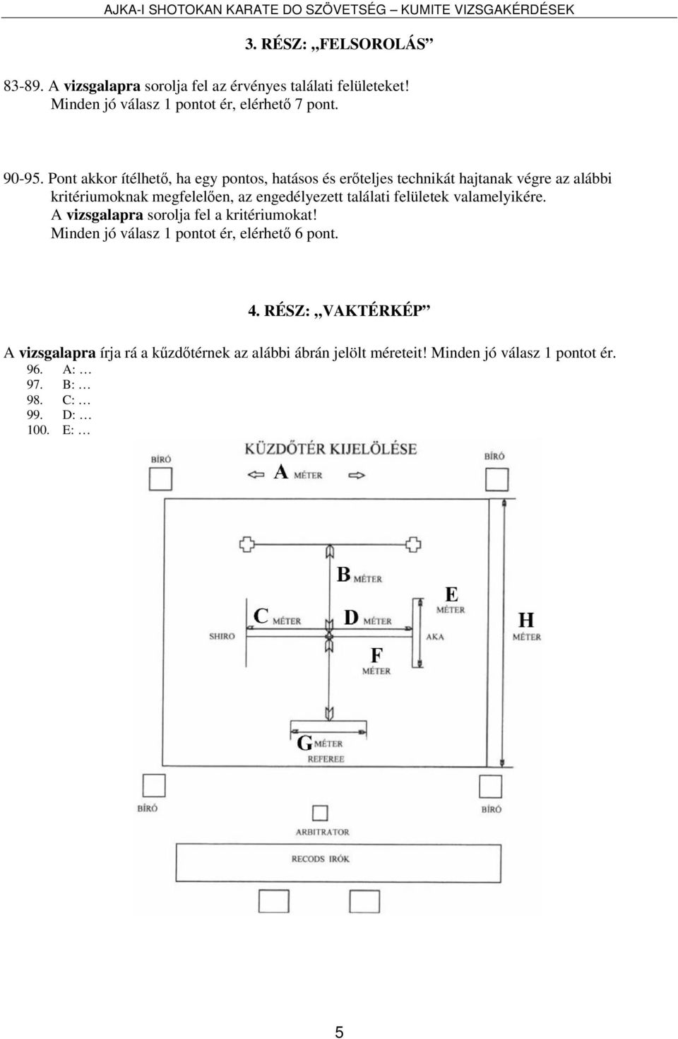 találati felületek valamelyikére. A vizsgalapra sorolja fel a kritériumokat! Minden jó válasz 1 pontot ér, elérhető 6 pont. 4.