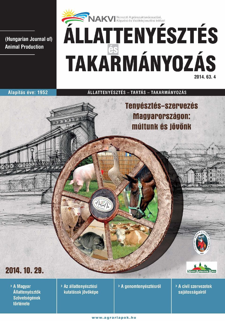 ÁLLATTENYÉSZTÉS TAKARM ÁNYOZÁS 2014. 63.