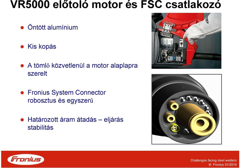 alaplapra szerelt Fronius System Connector