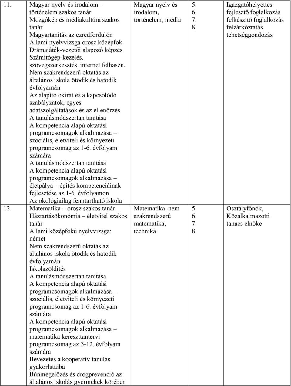 szociális, életviteli és környezeti programcsomag az 1- évfolyam számára A tanulásmódszertan tanítása életpálya építés kompetenciáinak fejlesztése az 1- évfolyamon Az ökológiailag fenntartható iskola