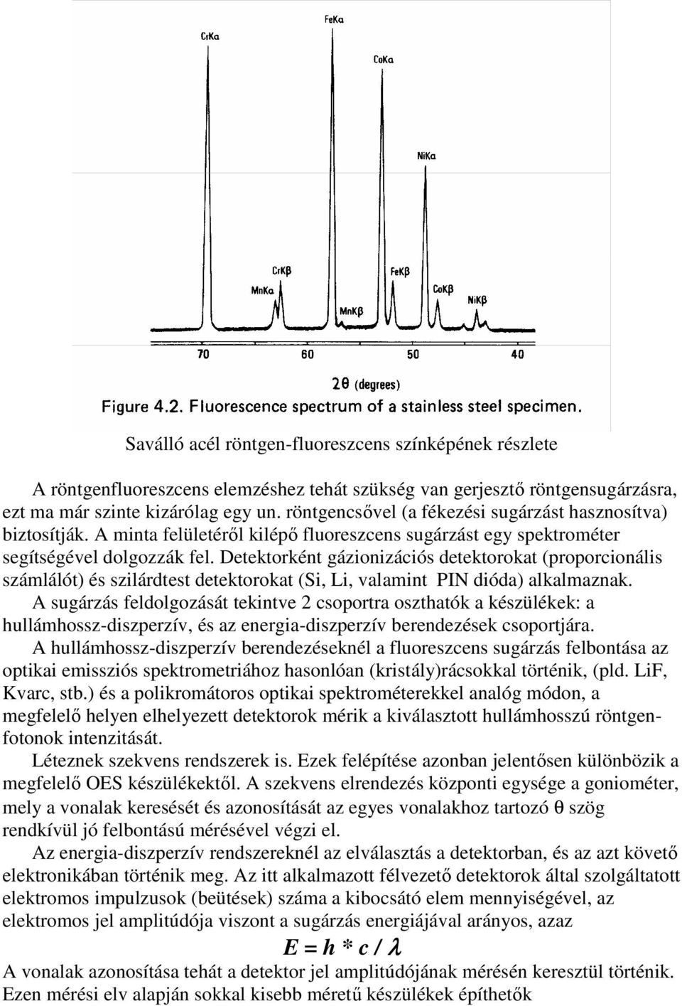 Detektorként gázionizációs detektorokat (proporcionális számlálót) és szilárdtest detektorokat (Si, Li, valamint PIN dióda) alkalmaznak.