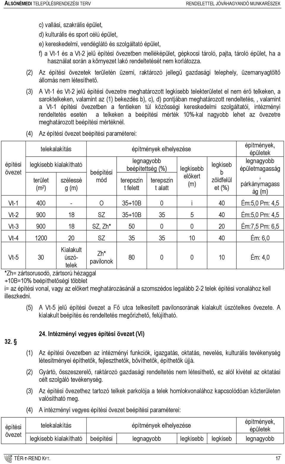 (2) Az építési övezetek területén üzemi, raktározó jellegő gazdasági telephely, üzemanyagtöltı állomás nem létesíthetı.