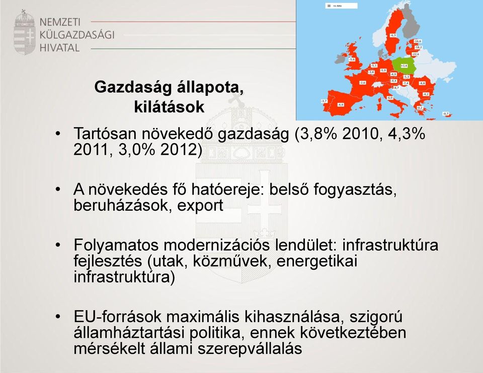 lendület: infrastruktúra fejlesztés (utak, közművek, energetikai infrastruktúra) EU-források