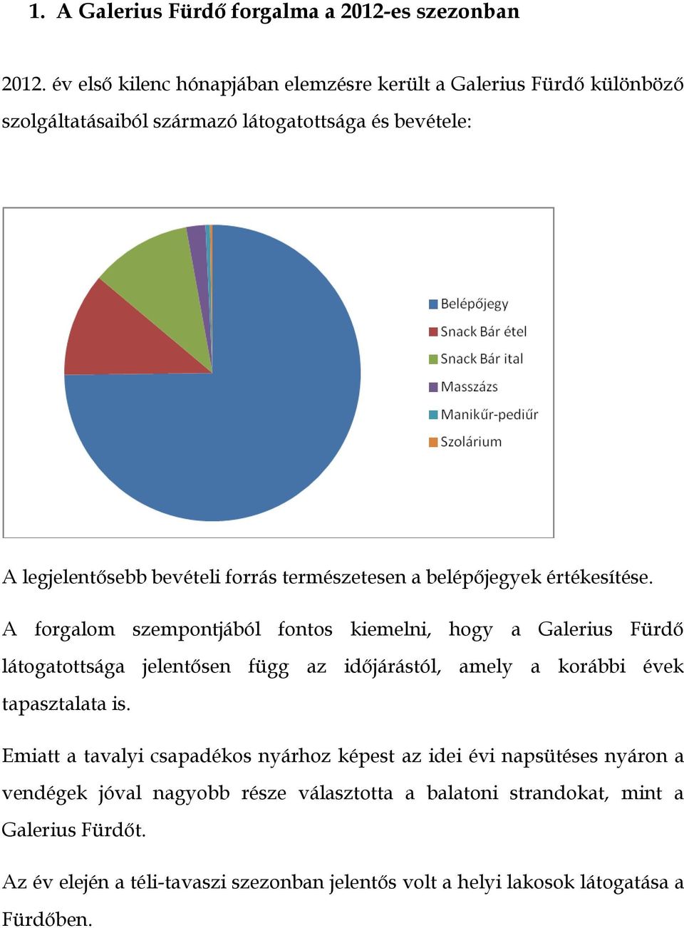 természetesen a belépőjegyek értékesítése.