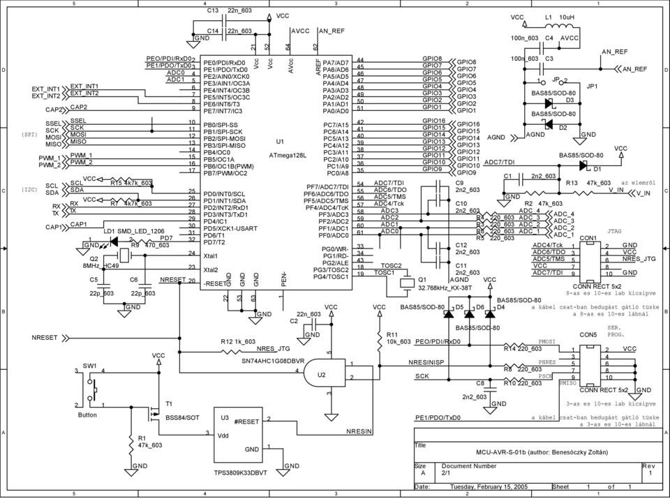 PE/PDO/TxD0 PE/AIN0/XCK0 PE/AIN/OCA PE/INT/OCB PE5/INT5/OCC PE6/INT6/T PE7/INT7/IC PB0/SPI-SS PB/SPI-SCK PB/SPI-MOSI PB/SPI-MISO PB/OC0 PB5/OCA PB6/OCB(PWM) PB7/PWM/OC Xtal Xtal -RESET R k_60