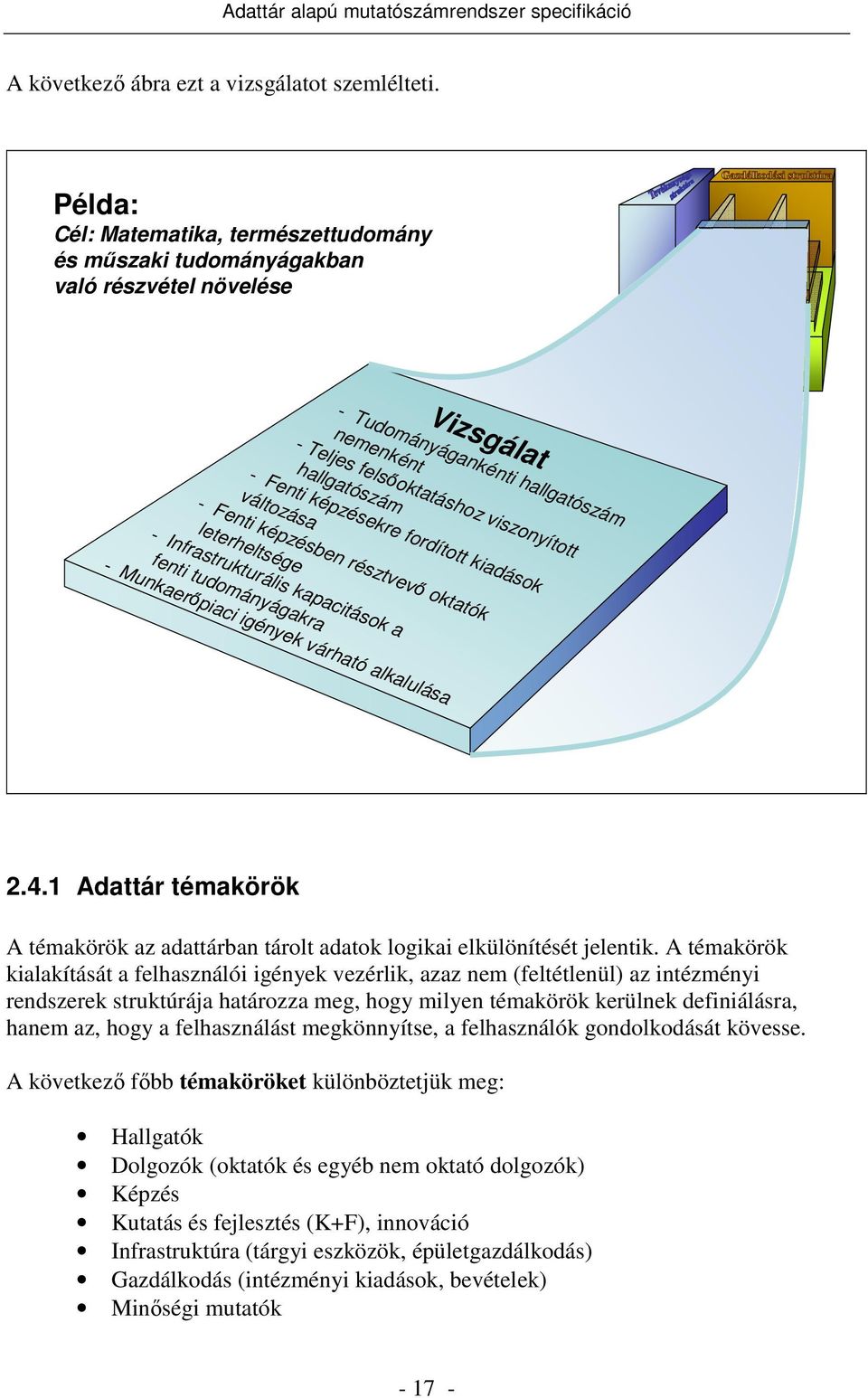 képzésekre fordított kiadások változása - Fenti képzésben résztvevı oktatók leterheltsége - Infrastrukturális kapacitások a fenti tudományágakra - Munkaerıpiaci igények várható alkalulása 2.4.