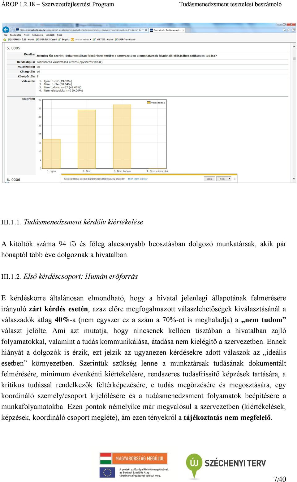 kiválasztásánál a válaszadók átlag 40%-a (nem egyszer ez a szám a 70%-ot is meghaladja) a nem tudom választ jelölte.