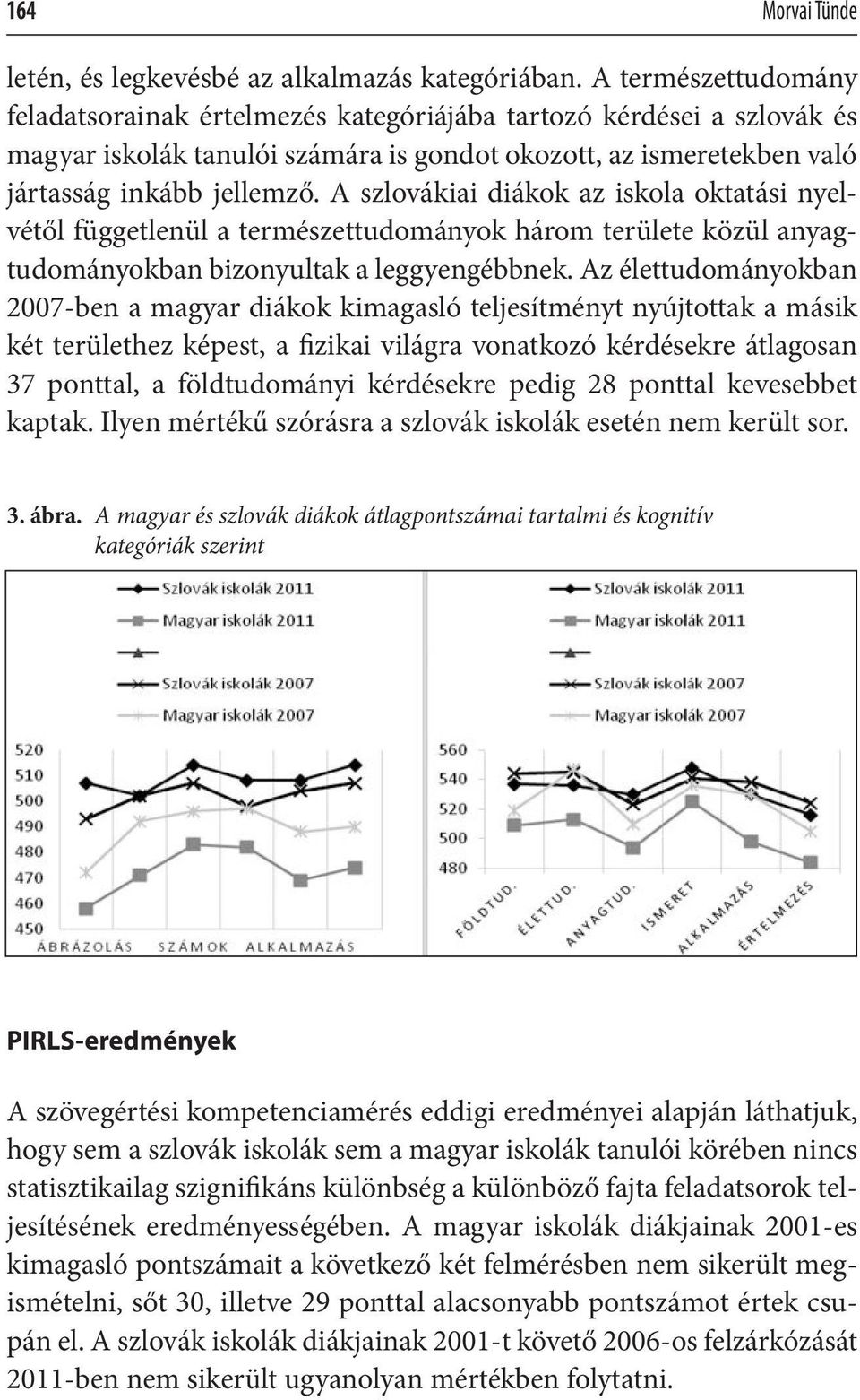 A szlovákiai diákok az iskola oktatási nyelvétől függetlenül a természettudományok három területe közül anyagtudományokban bizonyultak a leggyengébbnek.