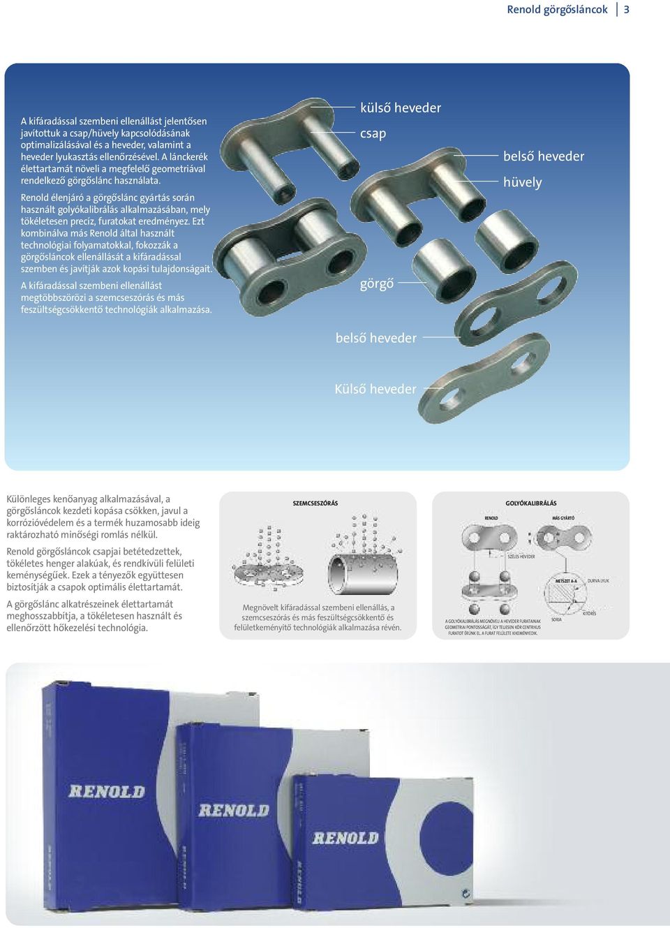 küls ó heveder csap bels ó heveder hüvely Renold élenjáró a görg óslánc gyártás során használt golyókalibrálás alkalmazásában, mely tökéletesen precíz, furatokat eredményez.
