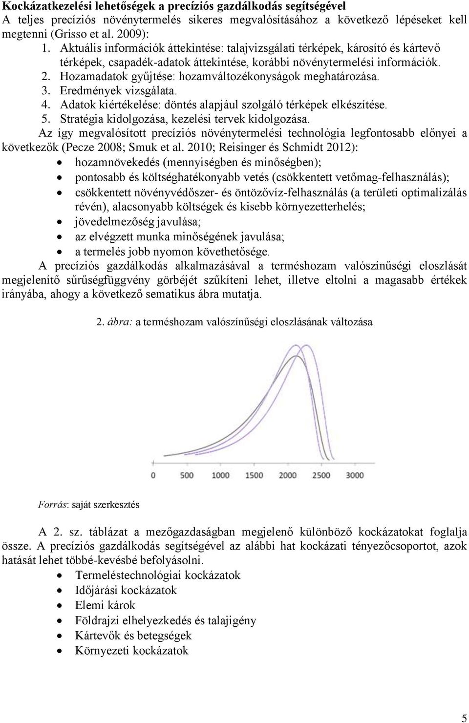 Hozamadatok gyűjtése: hozamváltozékonyságok meghatározása. 3. Eredmények vizsgálata. 4. Adatok kiértékelése: döntés alapjául szolgáló térképek elkészítése. 5.