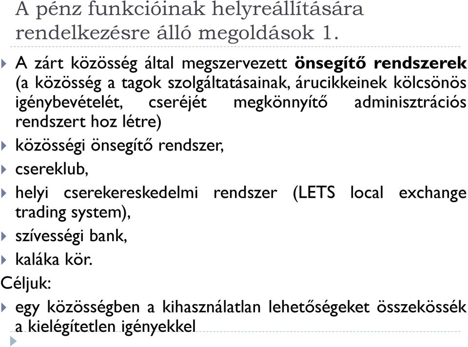 Let's local exchange trading system