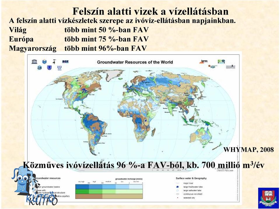 Világ több mint 50 %-ban FAV Európa több mint 75 %-ban FAV