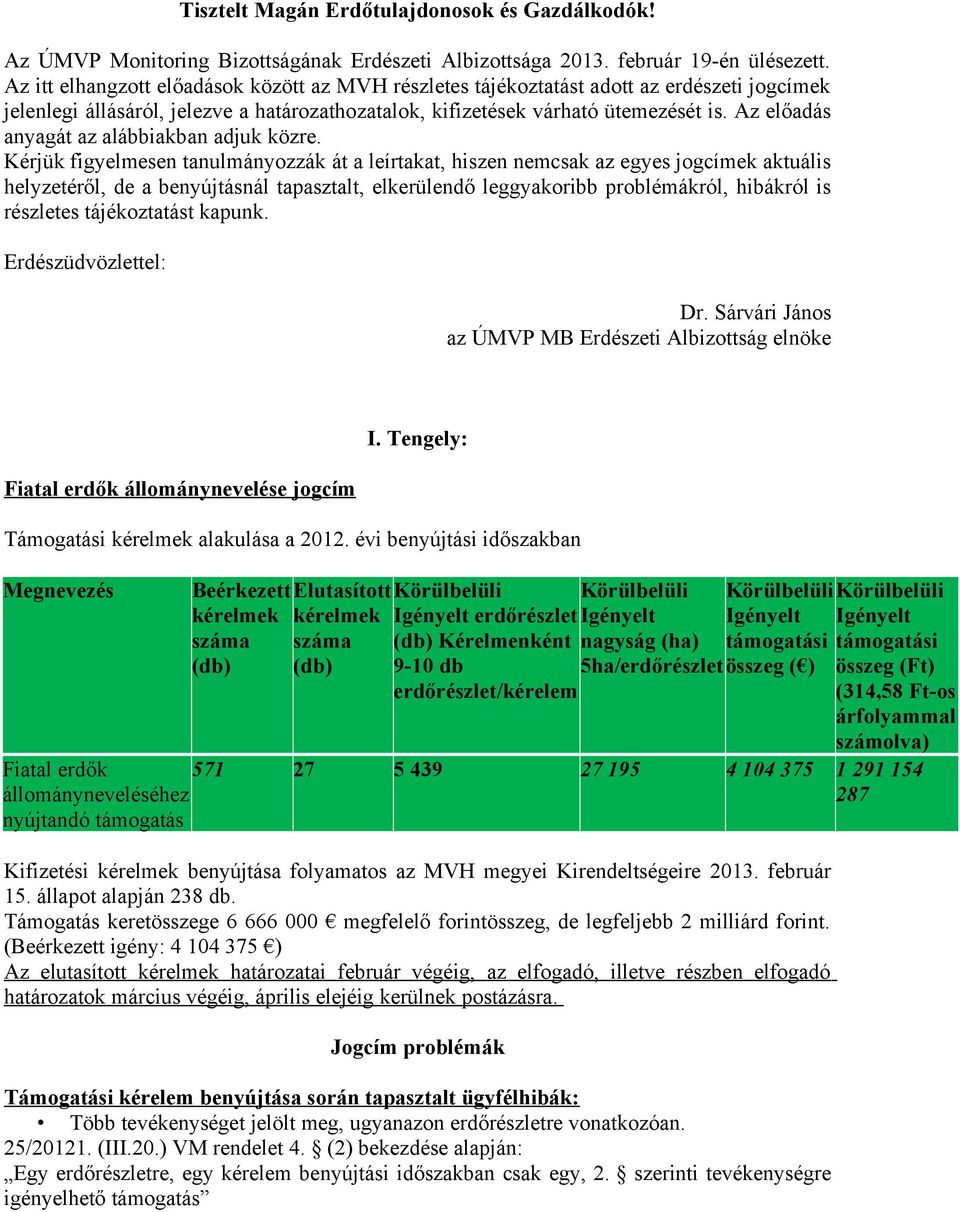 Az előadás anyagát az alábbiakban adjuk közre.