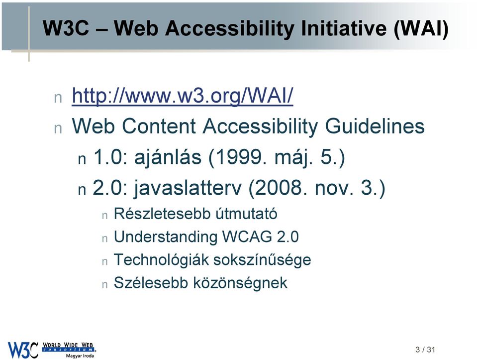 máj. 5.) 2.0: javaslatterv (2008. nov. 3.