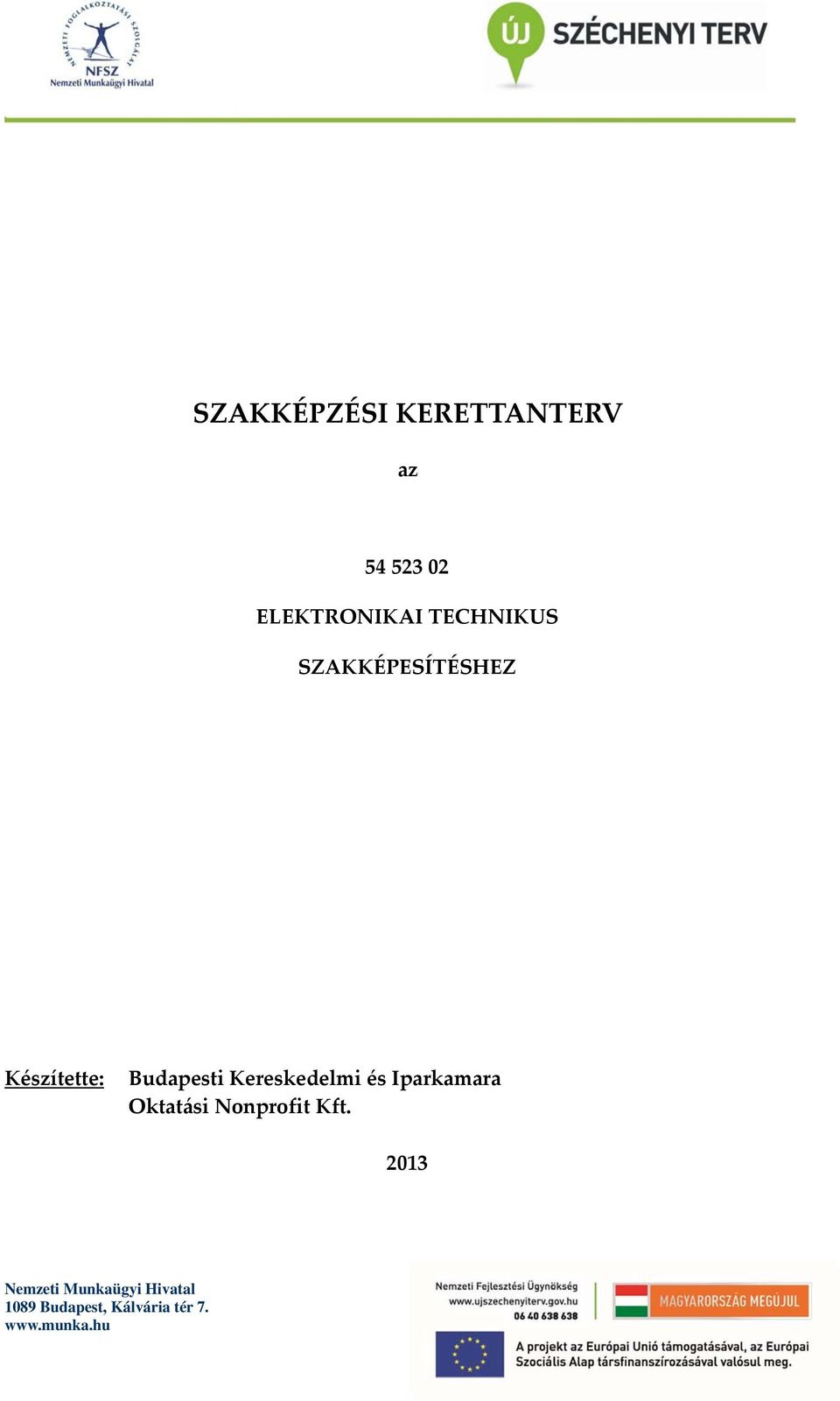 Kereskedelmi és Iparkamara Oktatási Nonprofit Kft.