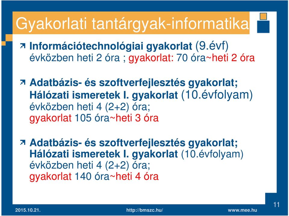 Hálózati ismeretek I. gyakorlat (10.