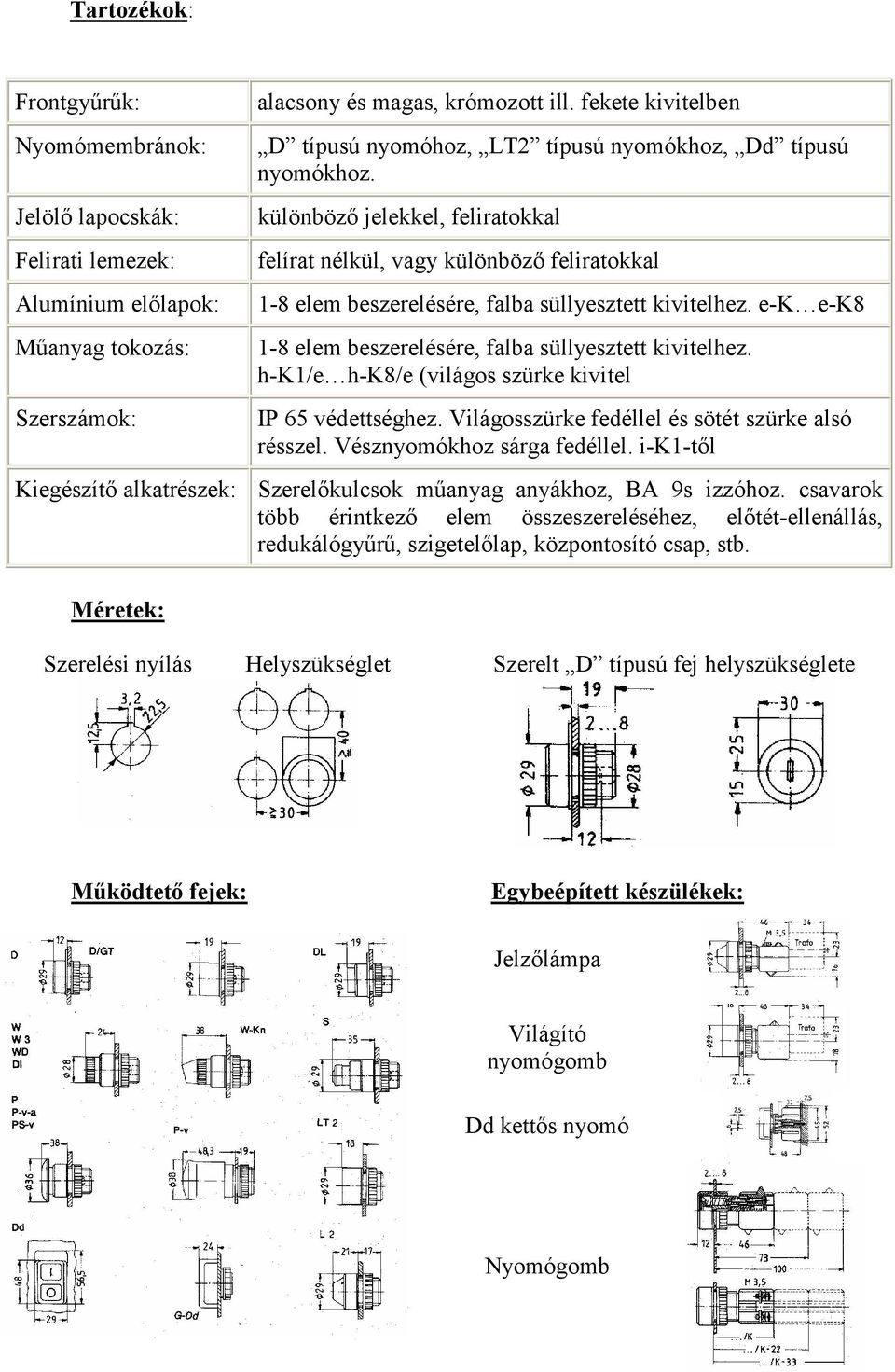 különböző jelekkel, feliratokkal felírat nélkül, vagy különböző feliratokkal 1-8 elem beszerelésére, falba süllyesztett kivitelhez. e-k e-k8 1-8 elem beszerelésére, falba süllyesztett kivitelhez.