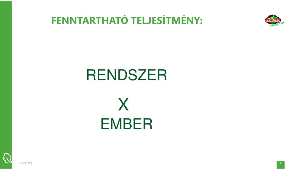 RENDSZER X