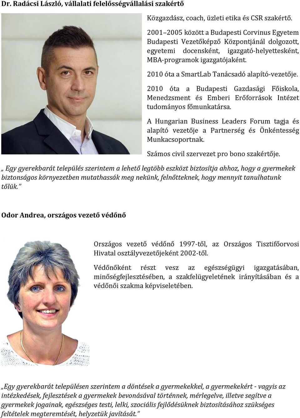 2010 óta a SmartLab Tanácsadó alapító-vezetője. 2010 óta a Budapesti Gazdasági Főiskola, Menedzsment és Emberi Erőforrások Intézet tudományos főmunkatársa.