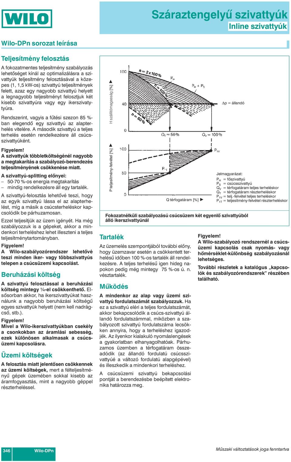 Rendszerint, agyis a fûtési szezon %- ban elegendõ egy sziattyú az alapterhelés itelére. A második sziattyú a teljes terhelés esetén rendelkezésre áll csúcssziattyúként. Figyelem!