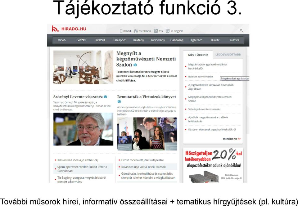 informatív összeállításai +