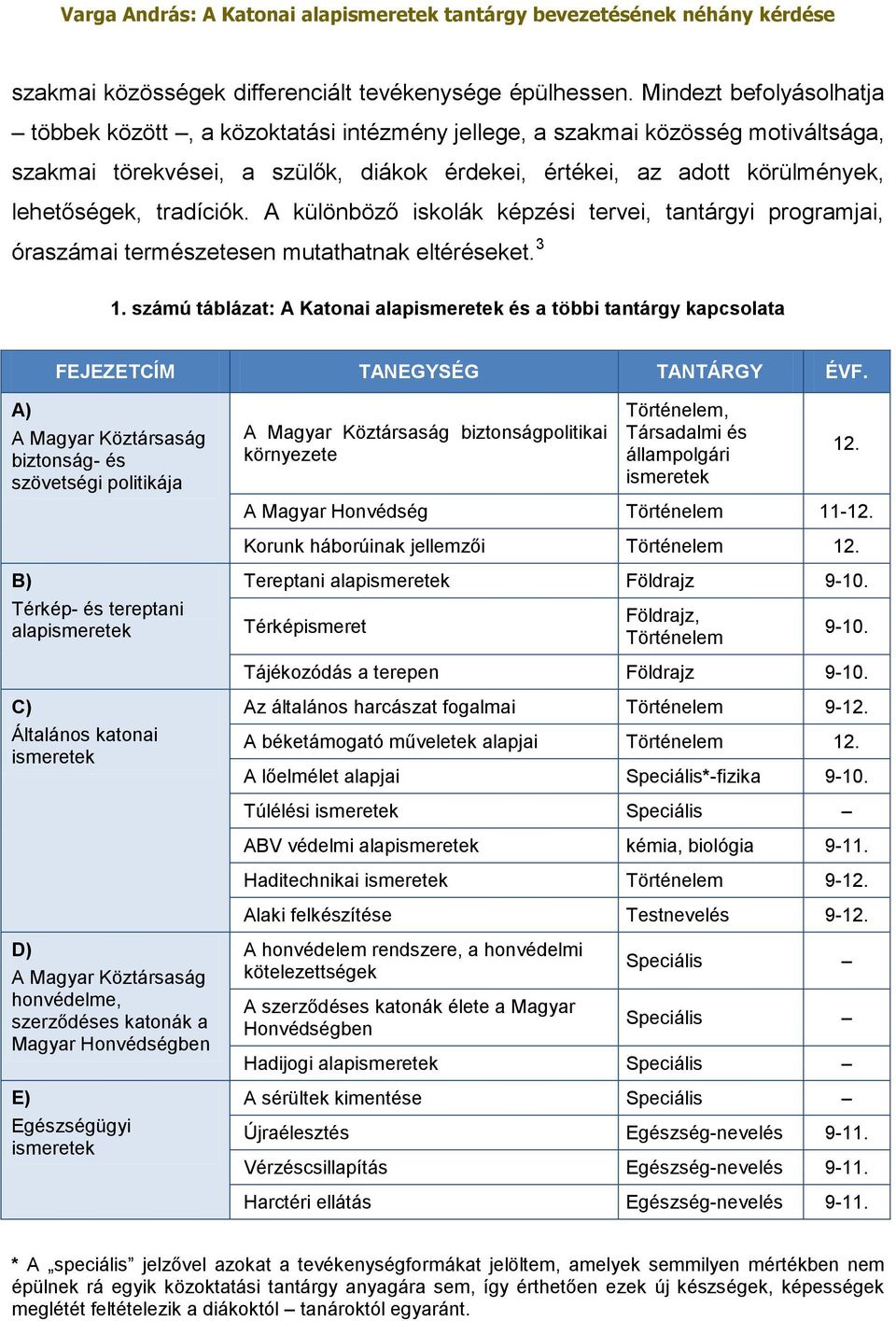 tradíciók. A különböző iskolák képzési tervei, tantárgyi programjai, óraszámai természetesen mutathatnak eltéréseket. 3 1.