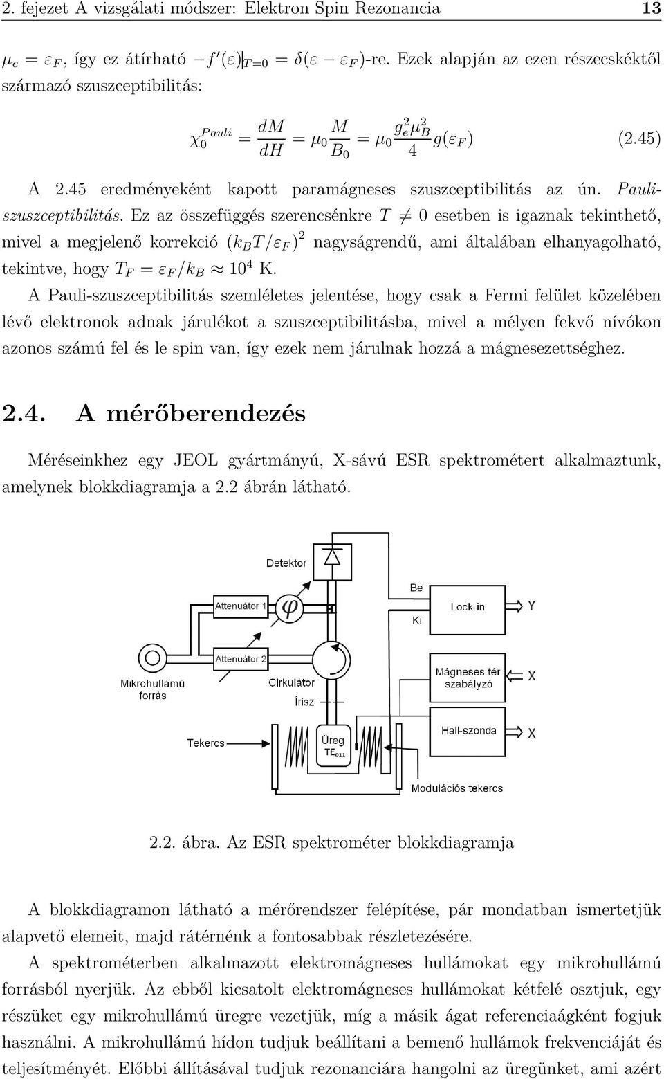 Pauliszuszceptibilitás.