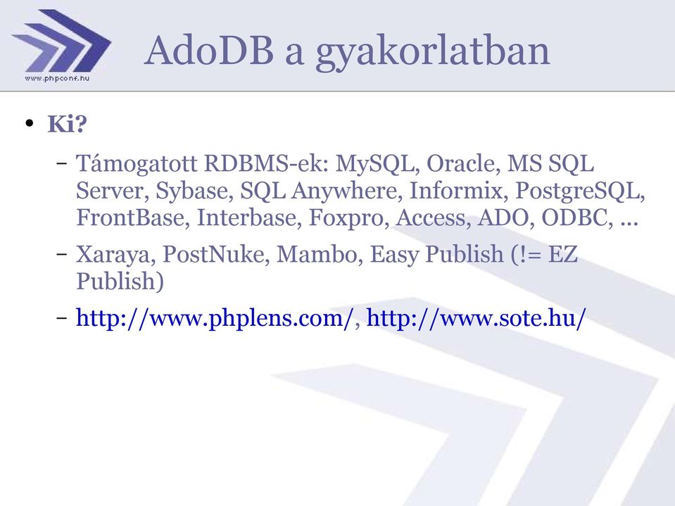 Foxpro, Access, ADO, ODBC,.