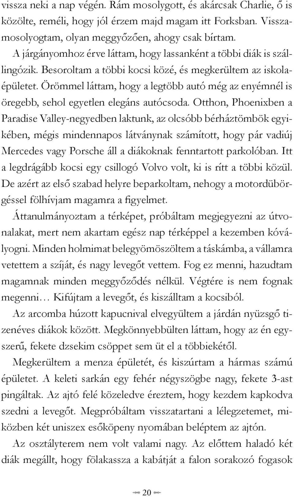 Örömmel láttam, hogy a legtöbb autó még az enyémnél is öregebb, sehol egyetlen elegáns autócsoda.