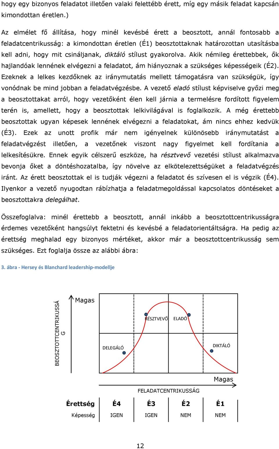 csináljanak, diktáló stílust gyakorolva. Akik némileg érettebbek, ők hajlandóak lennének elvégezni a feladatot, ám hiányoznak a szükséges képességeik (É2).