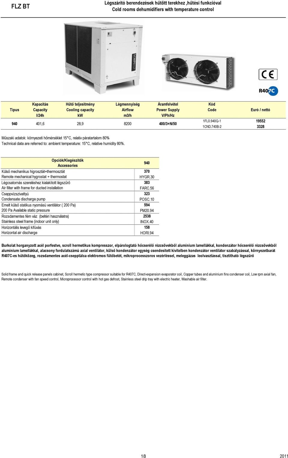 740B-2 3328 Műszaki adatok: környezeti hőmérséklet 15 C, relativ páratartalom 80% Technical data are referred to: ambient temperature: 15 C, relative humidity 80%.