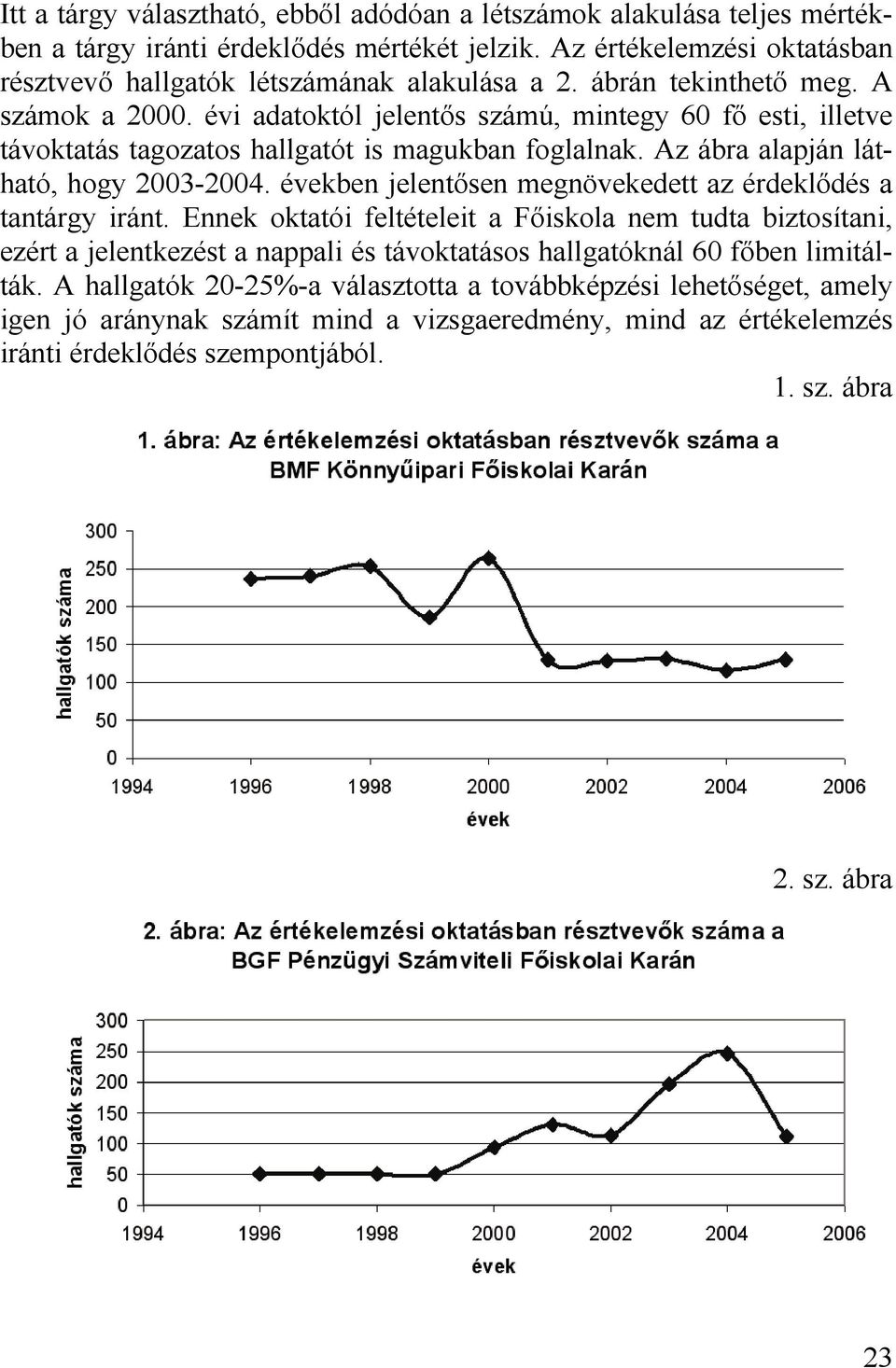 években jelentősen megnövekedett az érdeklődés a tantárgy iránt.