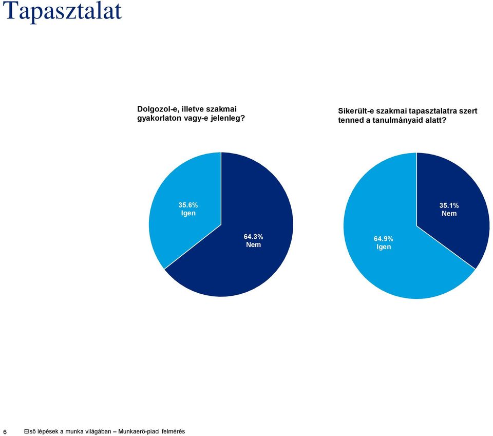 Sikerült-e szakmai tapasztalatra szert