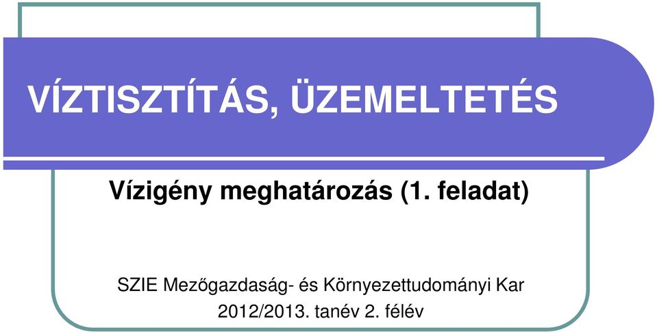 feladat) SZIE Mezőgazdaság- és