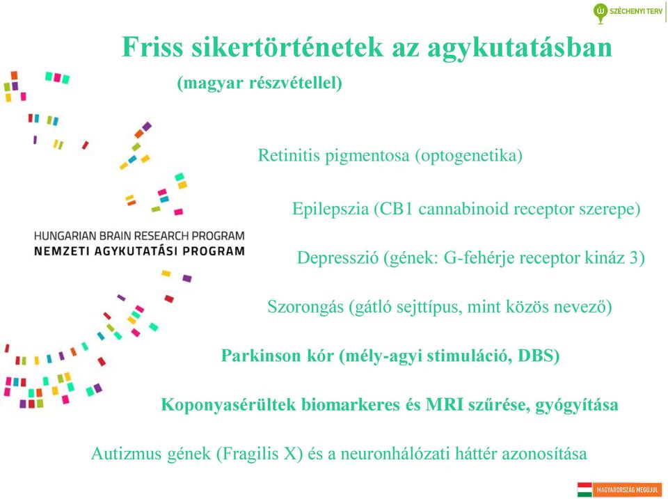 Szorongás (gátló sejttípus, mint közös nevező) Parkinson kór (mély-agyi stimuláció, DBS)