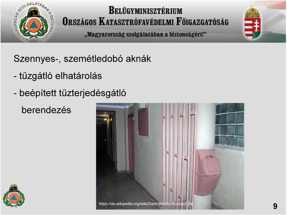 tűzterjedésgátló berendezés