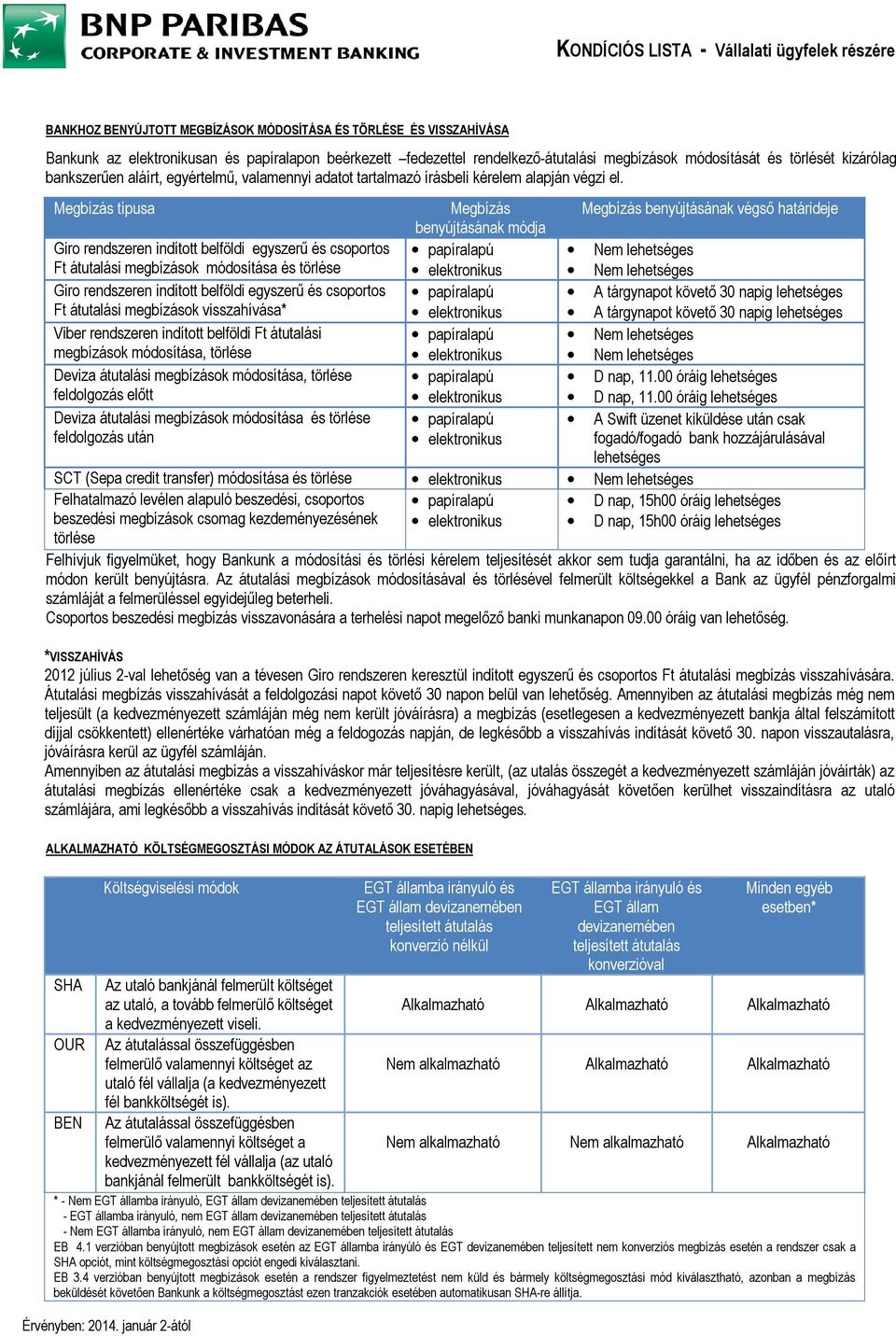 Megbízás típusa Megbízás Megbízás benyújtásának végsı határideje benyújtásának módja Giro rendszeren indított belföldi egyszerő és csoportos papíralapú Nem lehetséges Ft átutalási megbízások