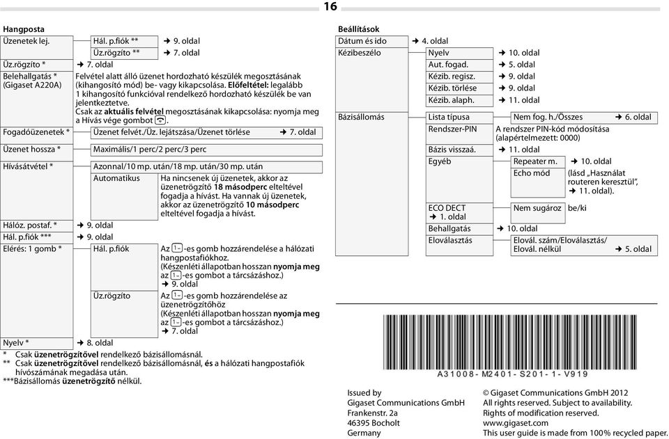 Előfeltétel: legalább 1 kihangosító funkcióval rendelkező hordozható készülék be van jelentkeztetve. Csak az aktuális felvétel megosztásának kikapcsolása: nyomja meg a Hívás vége gombot a.