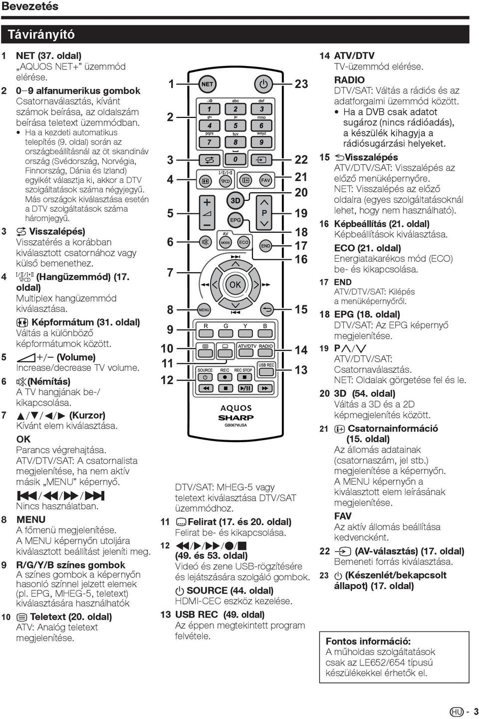 oldal) során az országbeállításnál az öt skandináv ország (Svédország, Norvégia, Finnország, Dánia és Izland) egyikét választja ki, akkor a DTV szolgáltatások száma négyjegyű.