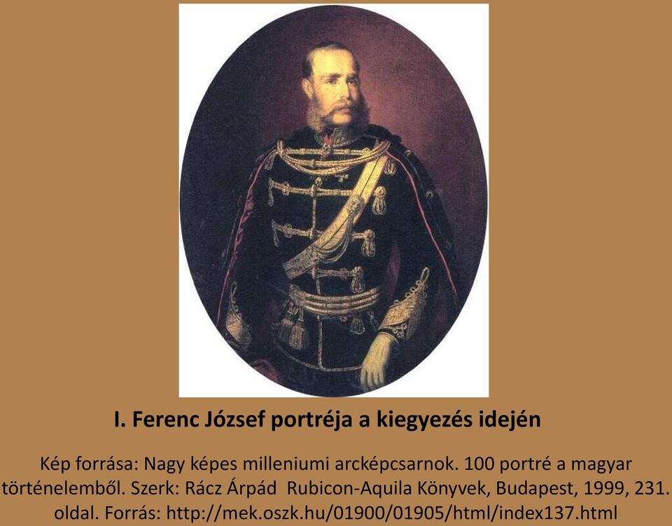 100 portré a magyar történelemből.