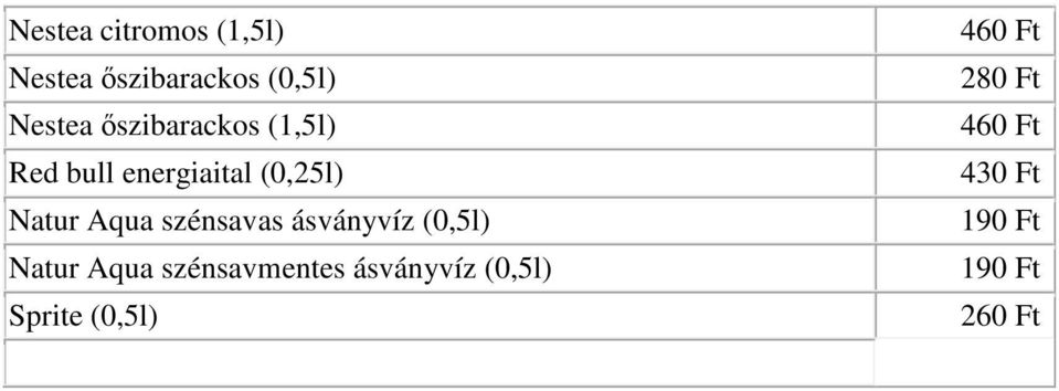 szénsavas ásványvíz (0,5l) Natur Aqua szénsavmentes ásványvíz