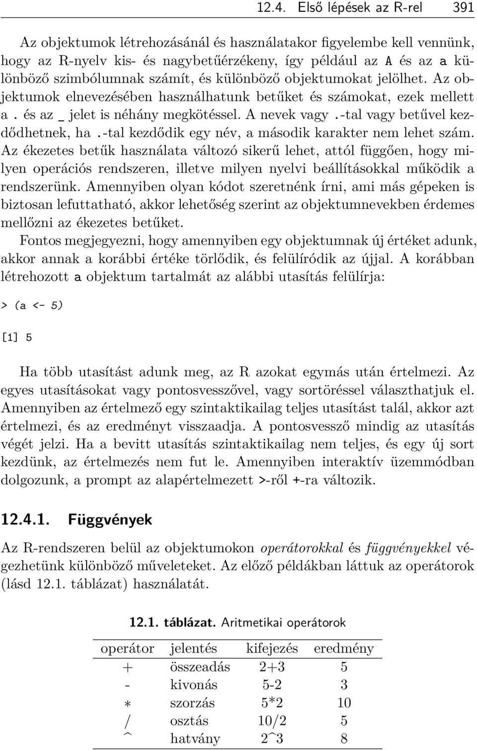 -tal vagy betűvel kezdődhetnek, ha.-tal kezdődik egy név, a második karakter nem lehet szám.