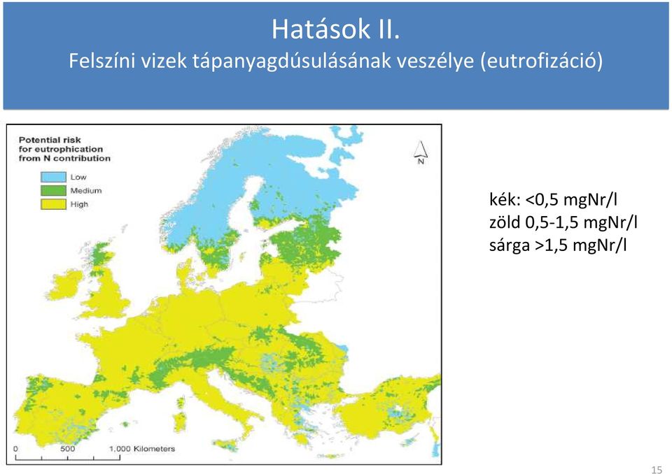 tápanyagdúsulásának veszélye