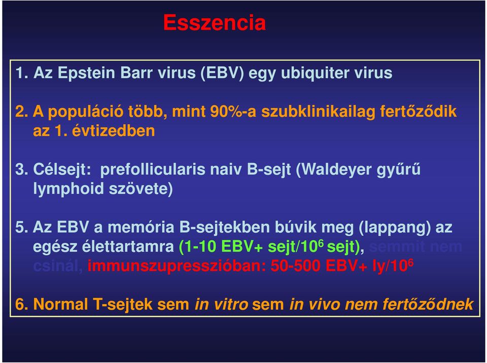 Célsejt: prefollicularis naiv B-sejt (Waldeyer gyűrű lymphoid szövete) 5.