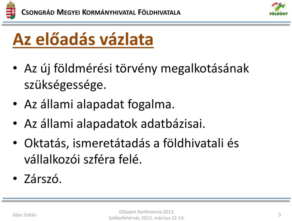 Az állami alapadat fogalma.