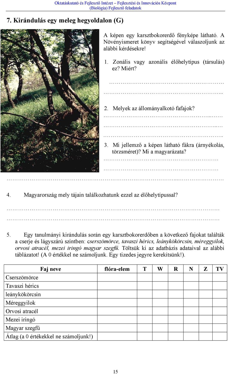 Magyarország mely tájain találkozhatunk ezzel az élőhelytípussal? 5.