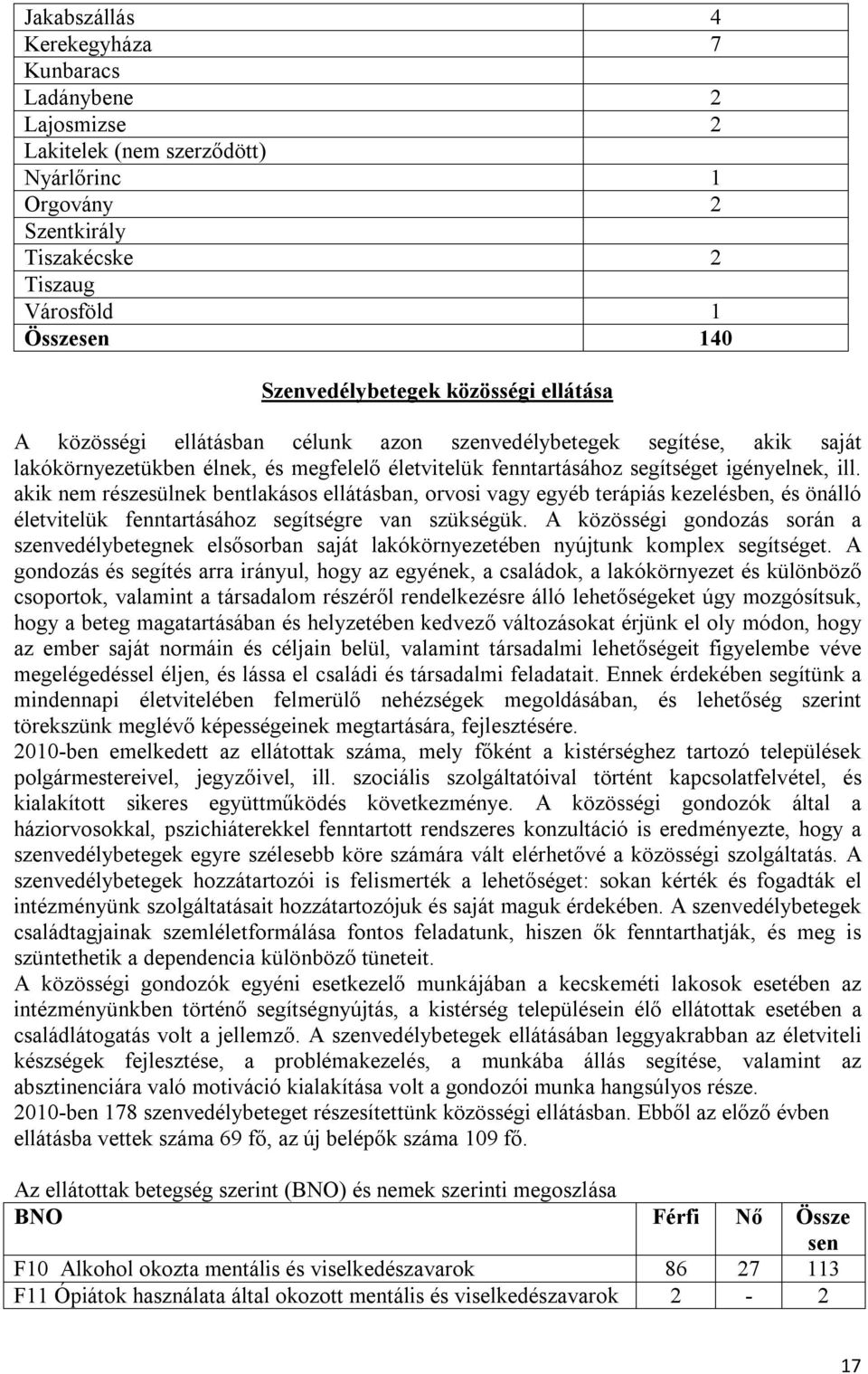akik nem részesülnek bentlakásos ellátásban, orvosi vagy egyéb terápiás kezelésben, és önálló életvitelük fenntartásához segítségre van szükségük.