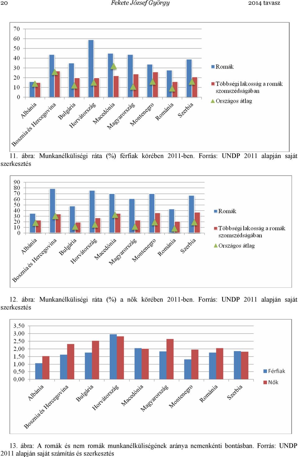 Forrás: UNDP 2011 alapján saját szerkesztés 12.