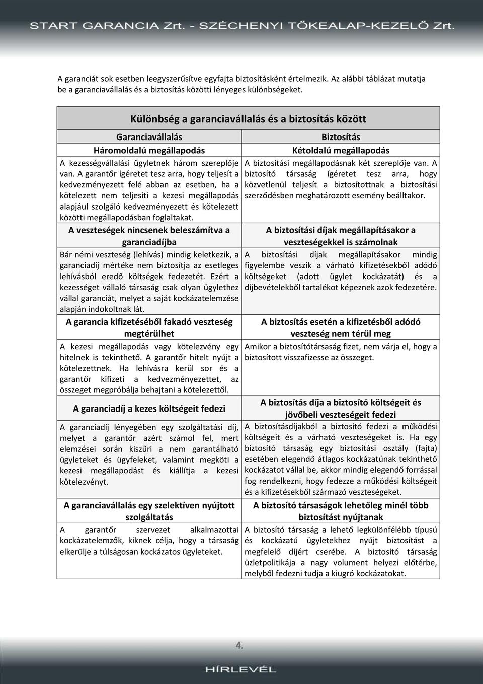 A garantőr ígéretet tesz arra, hogy teljesít a kedvezményezett felé abban az esetben, ha a kötelezett nem teljesíti a kezesi megállapodás alapjául szolgáló kedvezményezett és kötelezett közötti